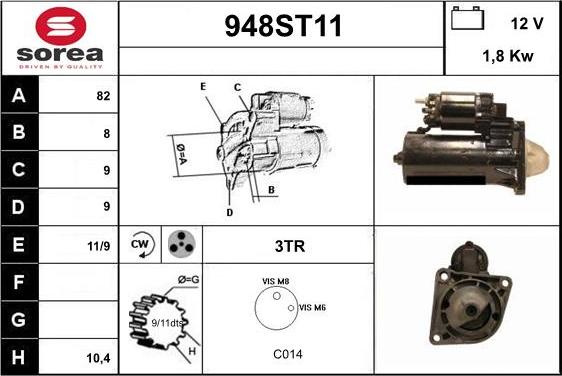 STARTCAR 948ST11 - Стартер avtolavka.club