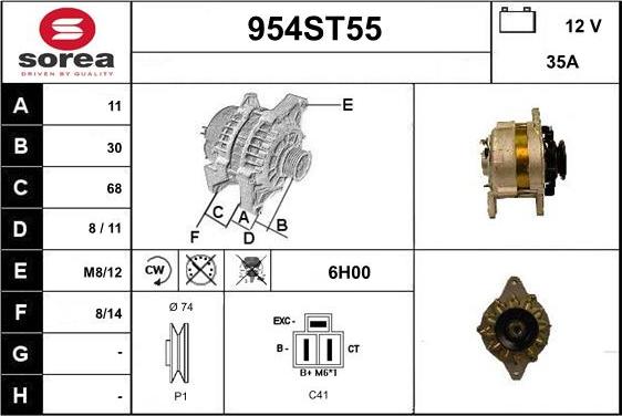 STARTCAR 954ST55 - Генератор avtolavka.club