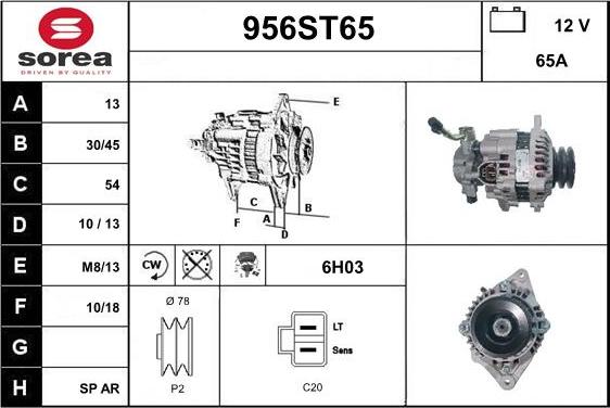 STARTCAR 956ST65 - Генератор avtolavka.club