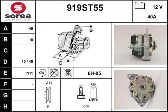 STARTCAR 919ST55 - Генератор avtolavka.club