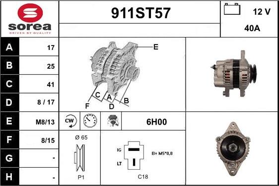 STARTCAR 911ST57 - Генератор avtolavka.club