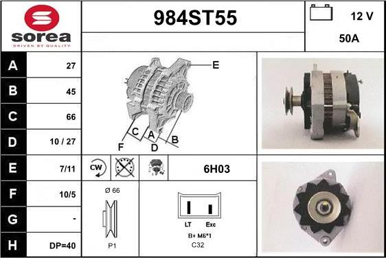 STARTCAR 984ST55 - Генератор avtolavka.club