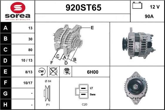 STARTCAR 920ST65 - Генератор avtolavka.club