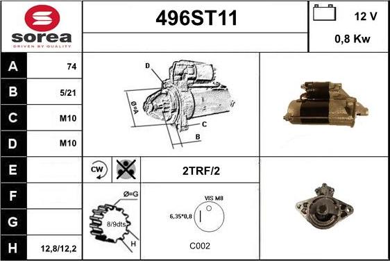 STARTCAR 496ST11 - Стартер avtolavka.club