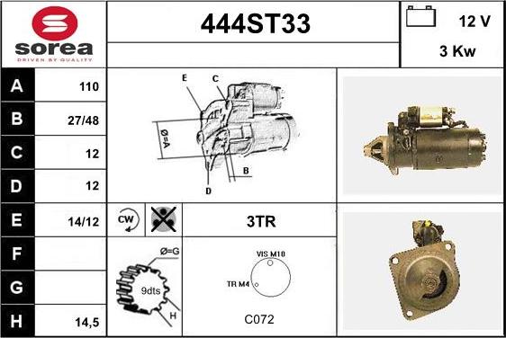 STARTCAR 444ST33 - Стартер avtolavka.club