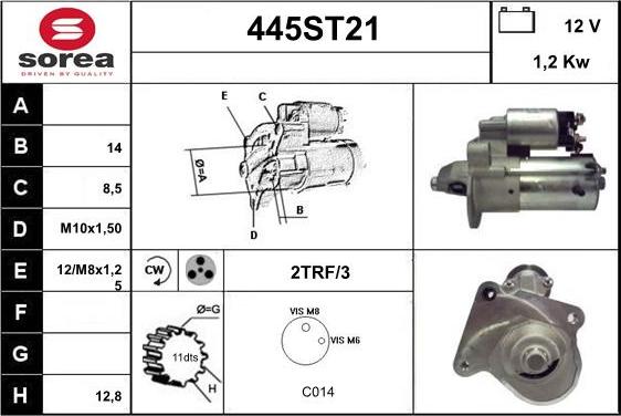 STARTCAR 445ST21 - Стартер avtolavka.club