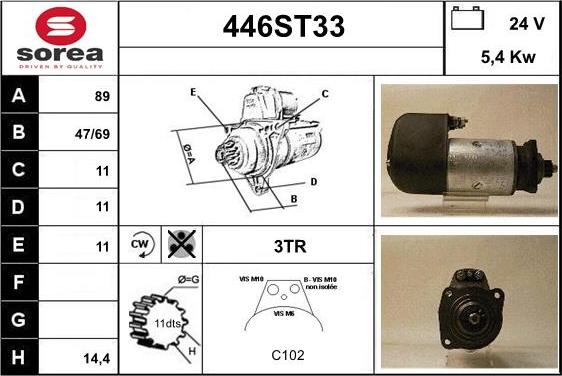 STARTCAR 446ST33 - Стартер avtolavka.club