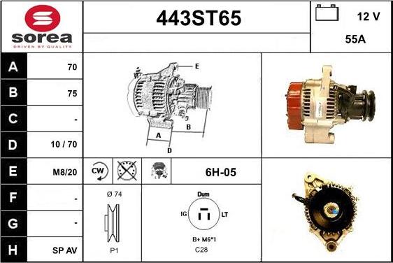 STARTCAR 443ST65 - Генератор avtolavka.club