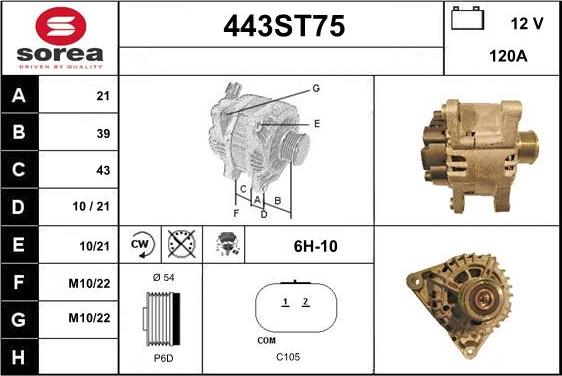 STARTCAR 443ST75 - Генератор avtolavka.club