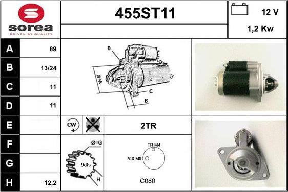 STARTCAR 455ST11 - Стартер avtolavka.club