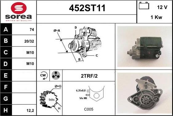 STARTCAR 452ST11 - Стартер avtolavka.club