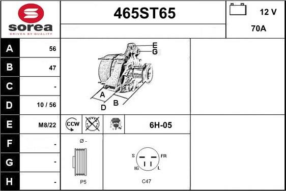 STARTCAR 465ST65 - Генератор avtolavka.club