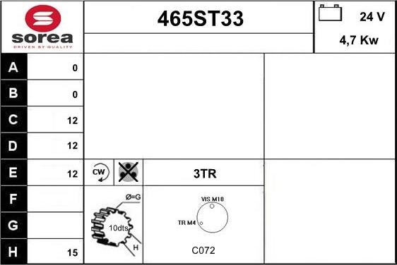 STARTCAR 465ST33 - Стартер avtolavka.club