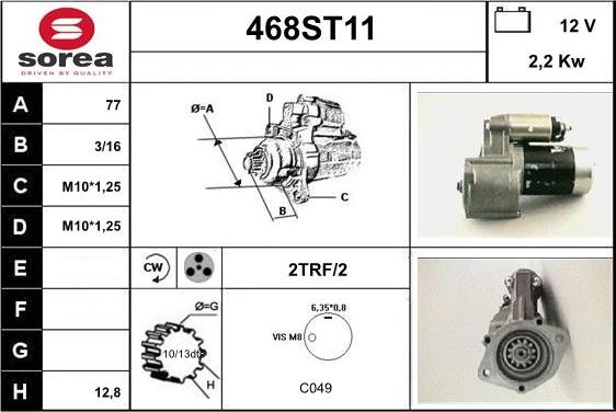 STARTCAR 468ST11 - Стартер avtolavka.club