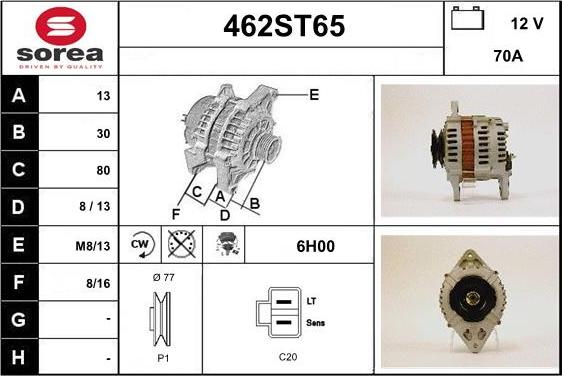 STARTCAR 462ST65 - Генератор avtolavka.club