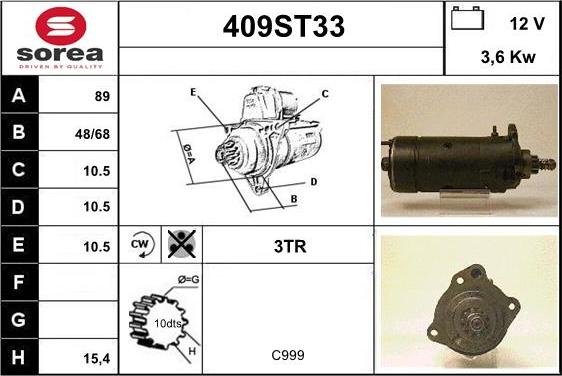 STARTCAR 409ST33 - Стартер avtolavka.club