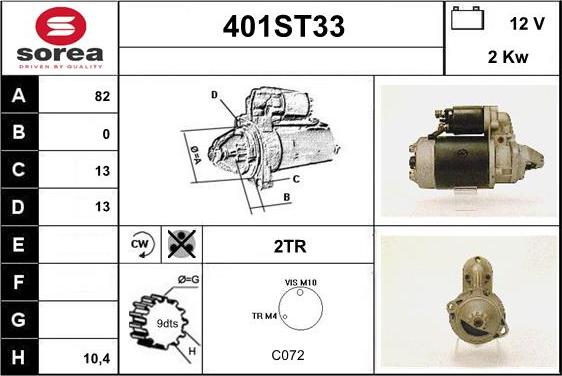 STARTCAR 401ST33 - Стартер avtolavka.club