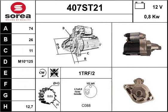 STARTCAR 407ST21 - Стартер avtolavka.club