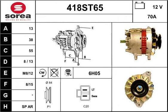 STARTCAR 418ST65 - Генератор avtolavka.club