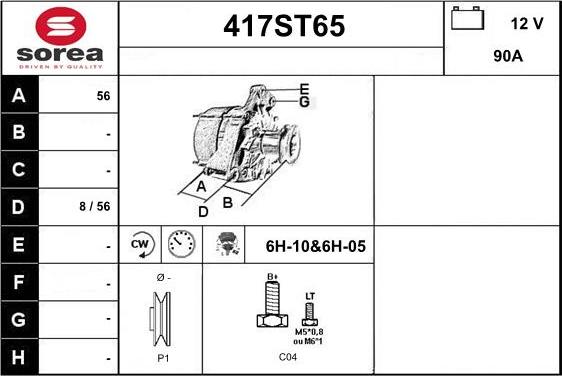 STARTCAR 417ST65 - Генератор avtolavka.club