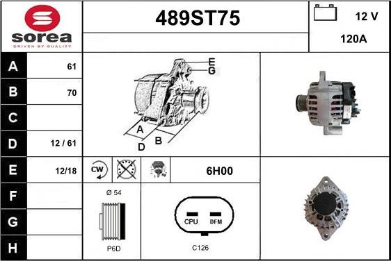 STARTCAR 489ST75 - Генератор avtolavka.club