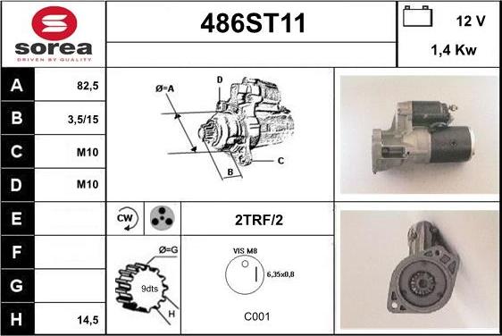 STARTCAR 486ST11 - Стартер avtolavka.club