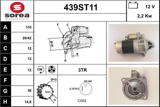 STARTCAR 439ST11 - Стартер avtolavka.club