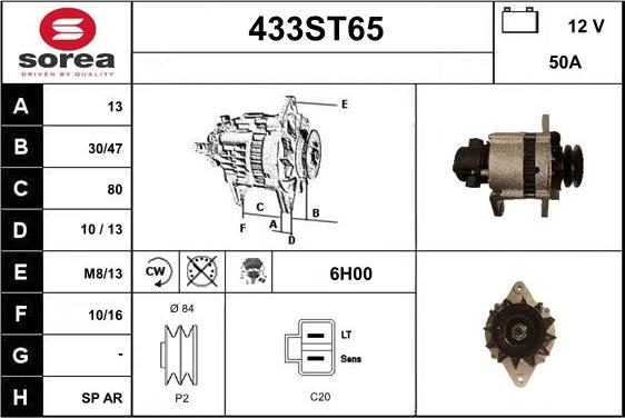 STARTCAR 433ST65 - Генератор avtolavka.club