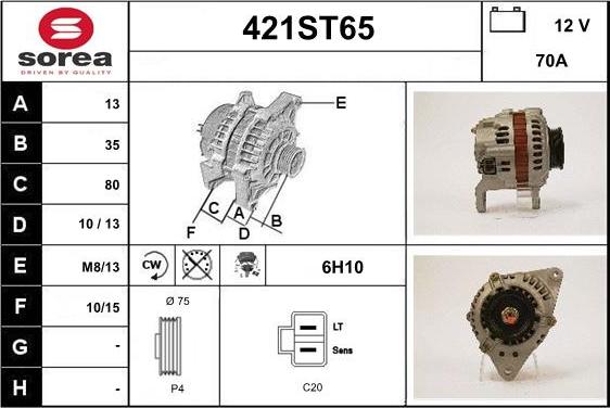 STARTCAR 421ST65 - Генератор avtolavka.club