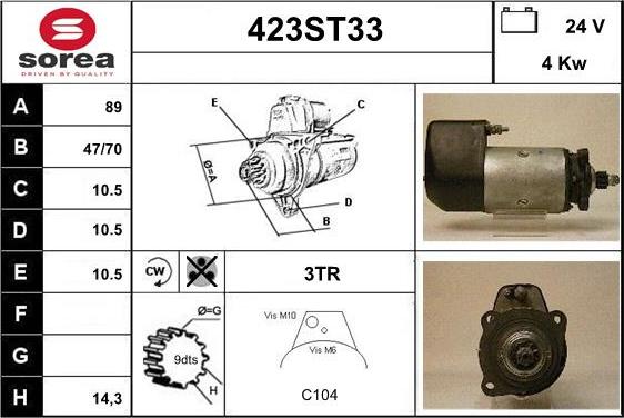 STARTCAR 423ST33 - Стартер avtolavka.club