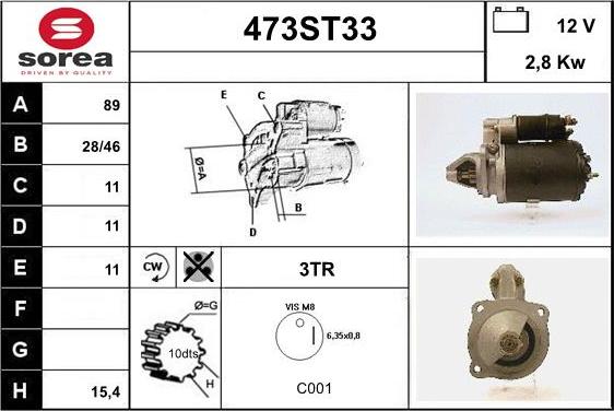 STARTCAR 473ST33 - Стартер avtolavka.club