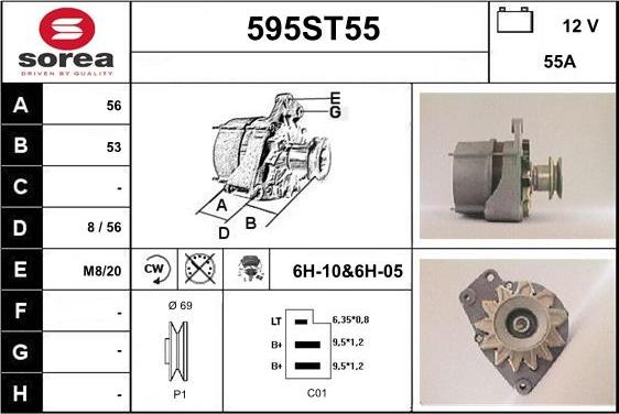 STARTCAR 595ST55 - Генератор avtolavka.club