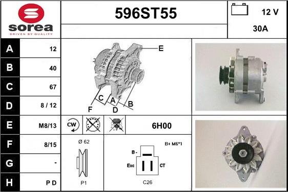 STARTCAR 596ST55 - Генератор avtolavka.club