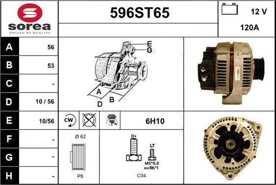 STARTCAR 596ST65 - Генератор avtolavka.club