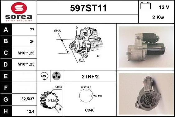 STARTCAR 597ST11 - Стартер avtolavka.club