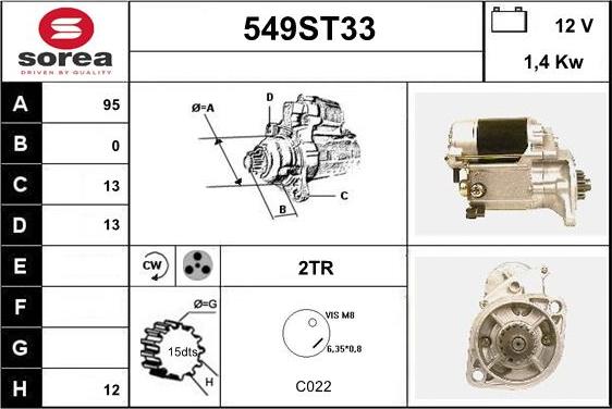 STARTCAR 549ST33 - Стартер avtolavka.club