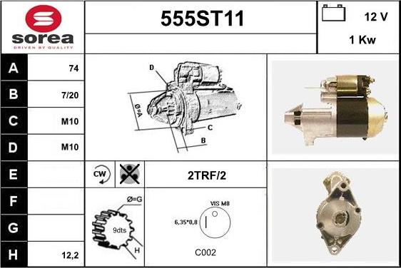 STARTCAR 555ST11 - Стартер avtolavka.club