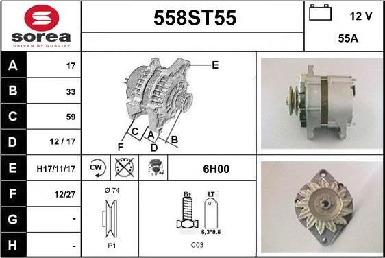 STARTCAR 558ST55 - Генератор avtolavka.club