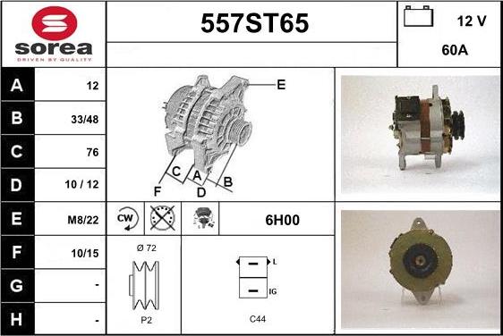 STARTCAR 557ST65 - Генератор avtolavka.club