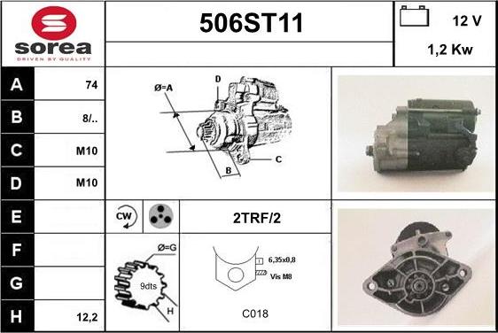 STARTCAR 506ST11 - Стартер avtolavka.club