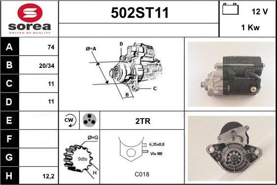 STARTCAR 502ST11 - Стартер avtolavka.club