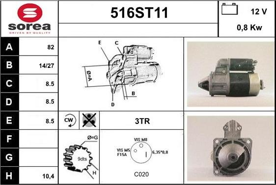 STARTCAR 516ST11 - Стартер avtolavka.club