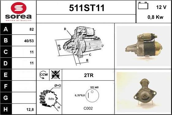 STARTCAR 511ST11 - Стартер avtolavka.club