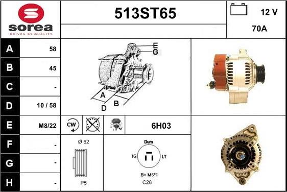 STARTCAR 513ST65 - Генератор avtolavka.club