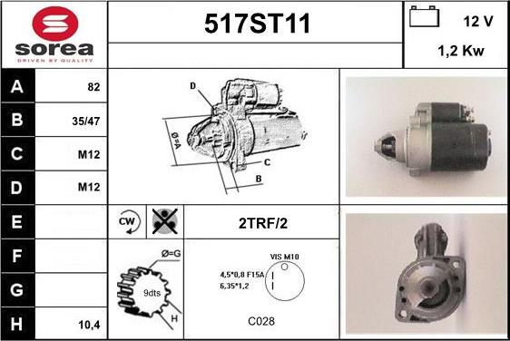 STARTCAR 517ST11 - Стартер avtolavka.club