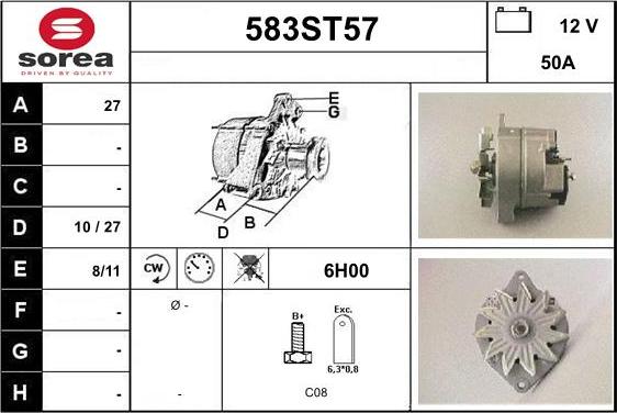 STARTCAR 583ST57 - Генератор avtolavka.club