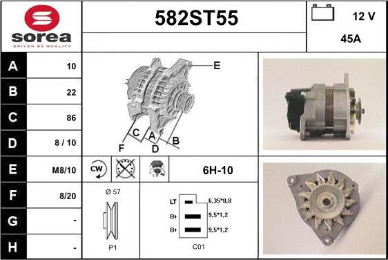 STARTCAR 582ST55 - Генератор avtolavka.club