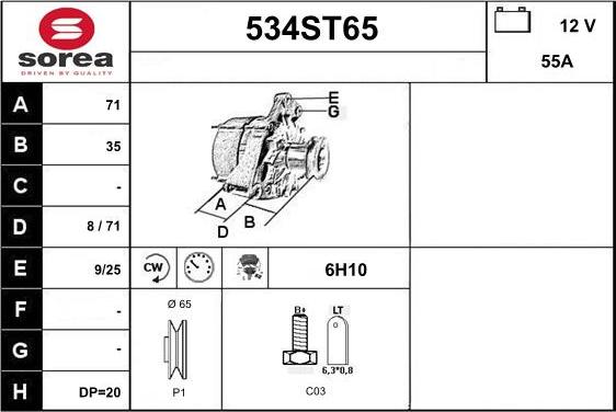 STARTCAR 534ST65 - Генератор avtolavka.club