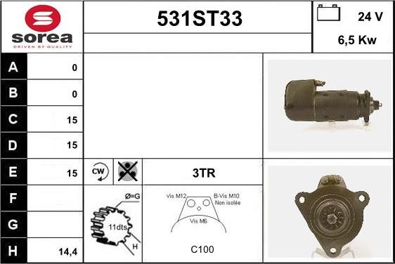 STARTCAR 531ST33 - Стартер avtolavka.club