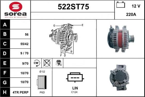 STARTCAR 522ST75 - Генератор avtolavka.club